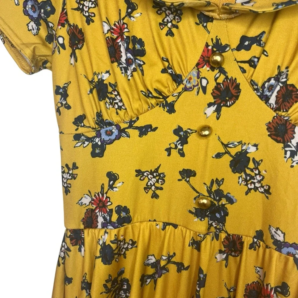 Weissman Showtime Under The Boardwalk 13036 Dance Costume floral print dress - Picture 4 of 8